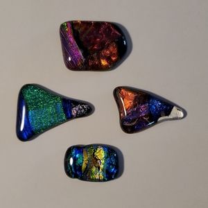 Dichroic Glass Pieces